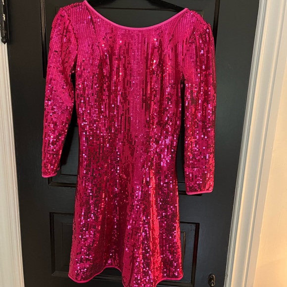 SHO pink sequin mini dress. - Picture 4 of 4